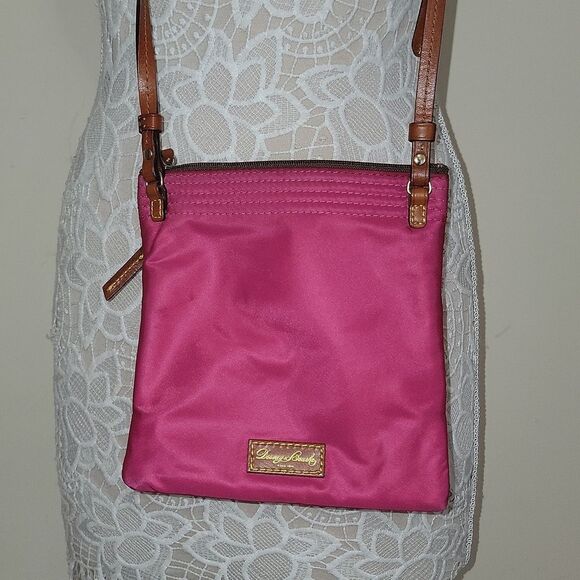 Dooney & Bourke Nylon North South Triple Zip Crossbody Bag Beautiful Colors - Picture 6 of 10